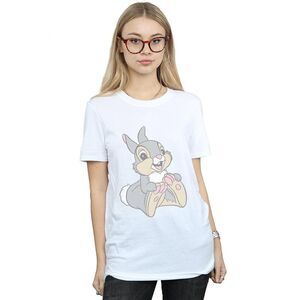 Bambi Womens/Ladies Classic Thumper Cotton Boyfriend T-Shirt / White